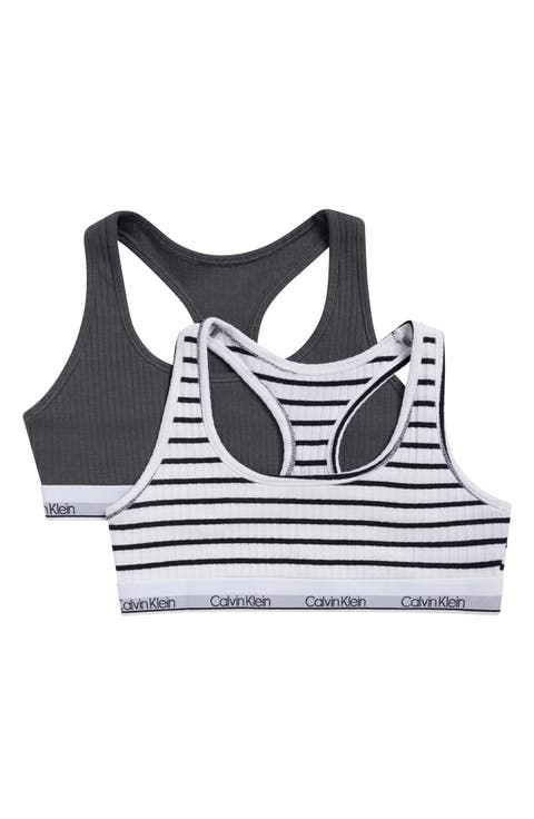 Kids' 2-Pack Wide Rib Bralettes