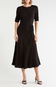 Vince Tie Waist Jersey Dress