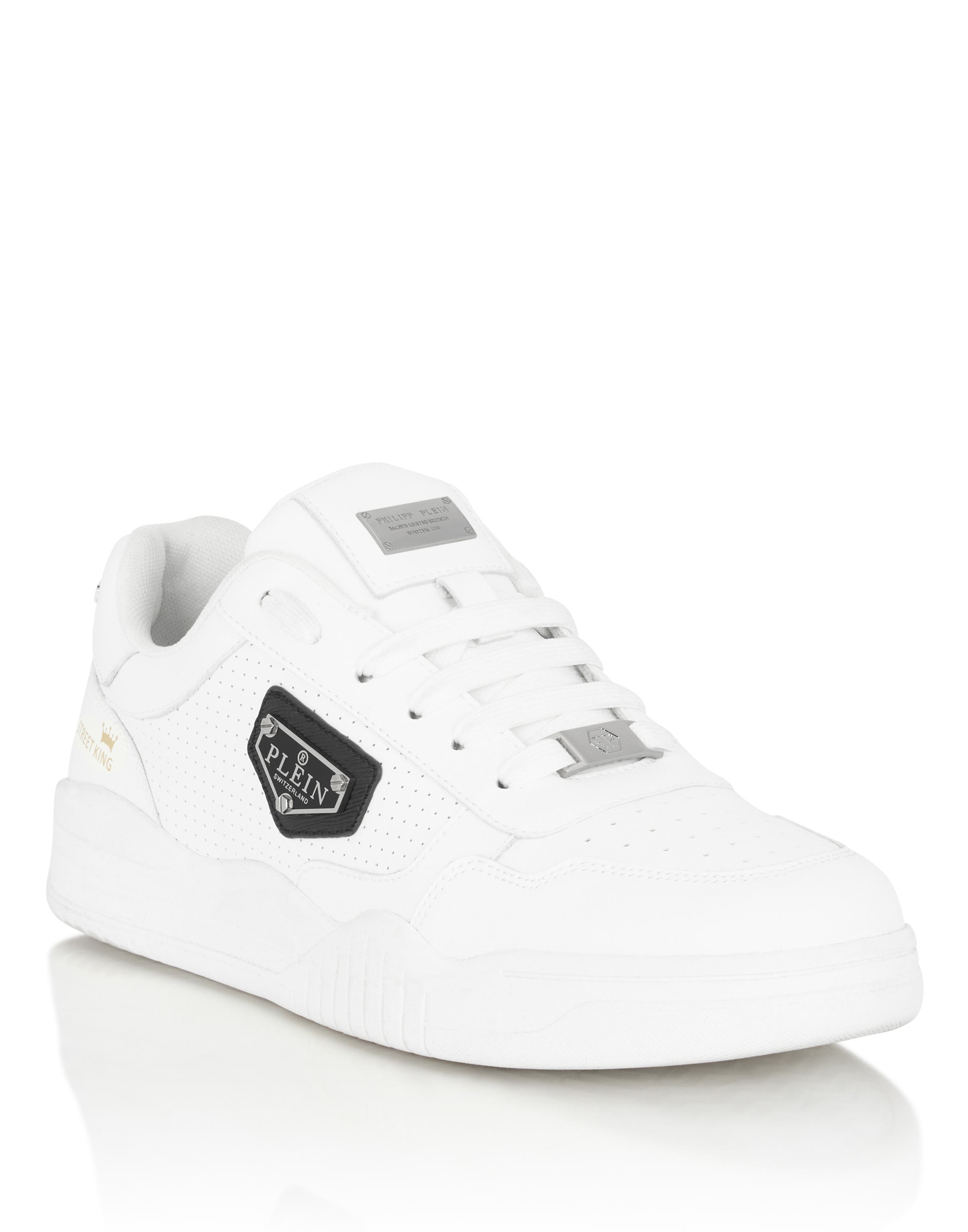 Low-Top Sneakers Street King Unisex, Main, color, white