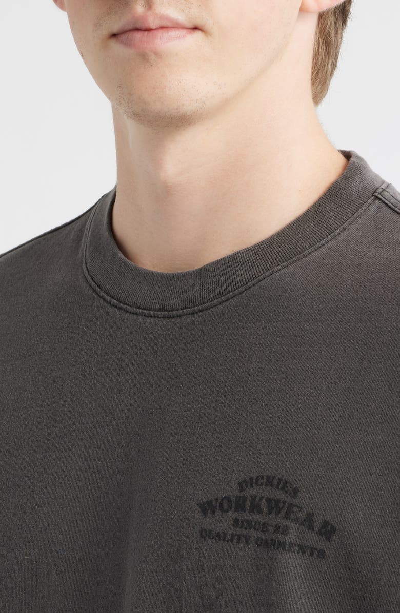 Dickies Christina Logo Cotton Graphic T-Shirt, Alternate, color, Washed Black