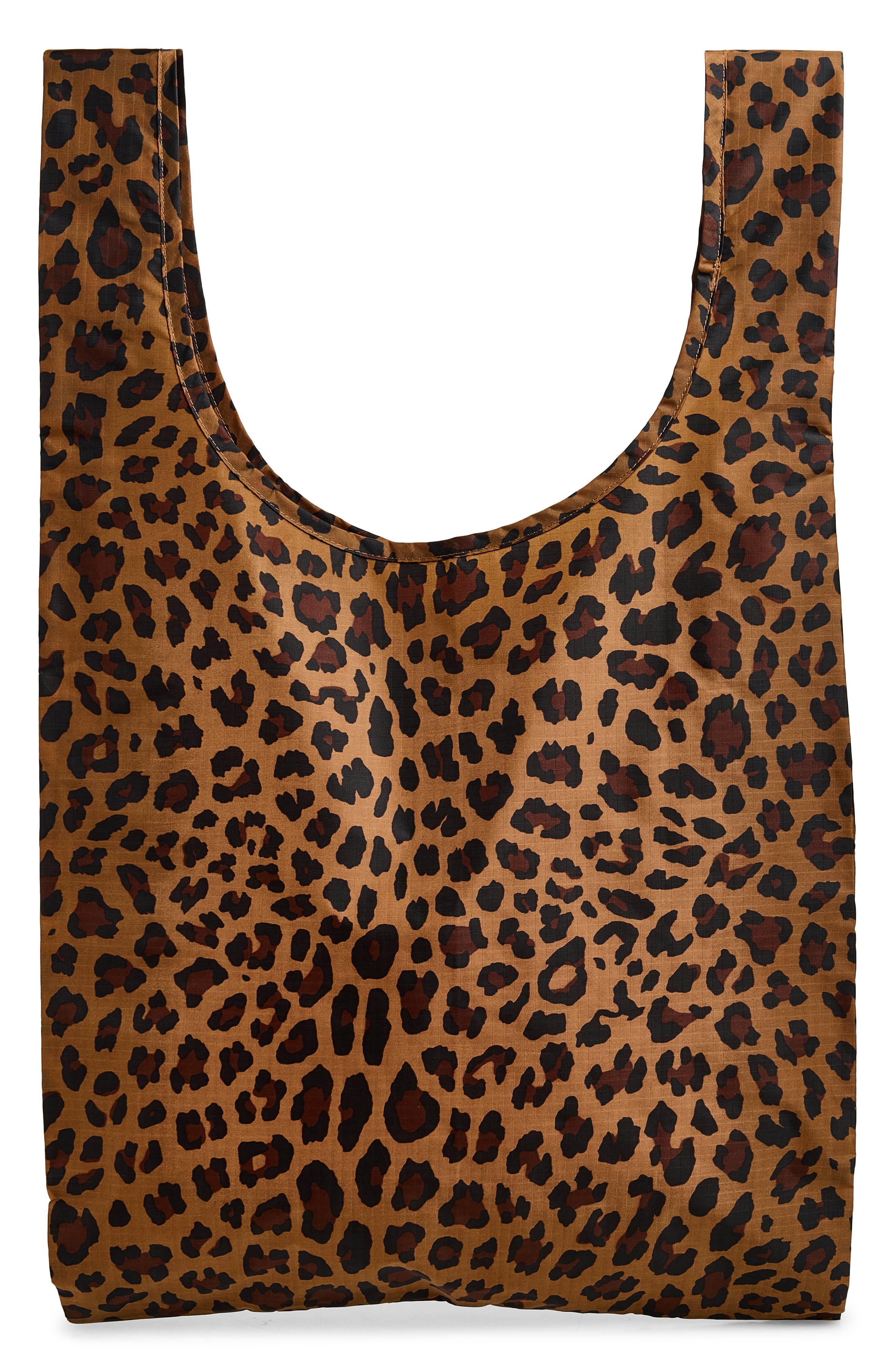 Standard Baggu Recycled Nylon Tote, Main, color, LEOPARD