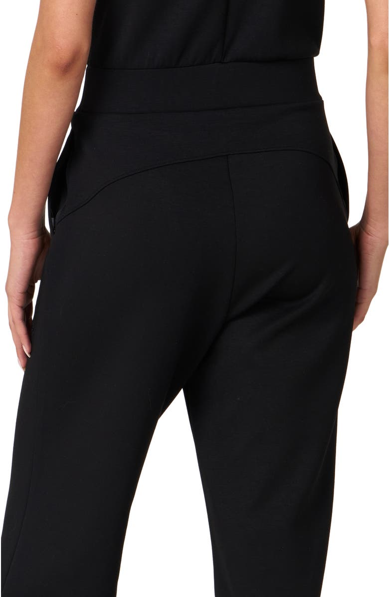 Rebody Active That's a Wrap Scuba Knit Jumpsuit, Alternate, color, Black