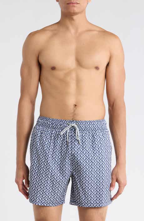Vintage Summer 4-Way Stretch Volley Swim Trunks