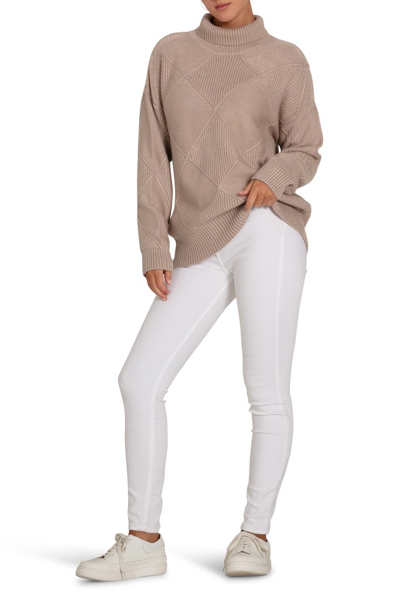 Belle & Bloom The Academy Turtleneck Jumper, Alternate, color, Oat