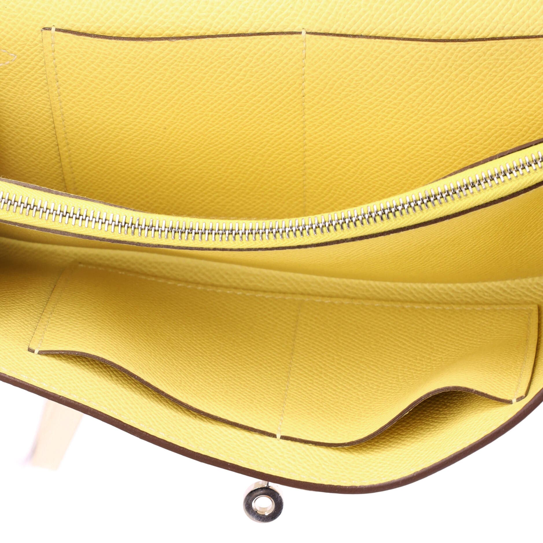 Pre-Owned Hermes Kelly To Go Wallet Verso Epsom, Alternate, color, Verso - Nata/Jaune Poussin
