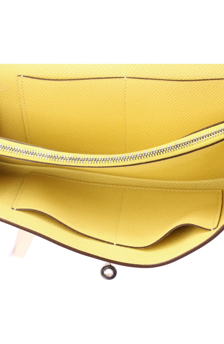 Pre-Owned Hermes Kelly To Go Wallet Verso Epsom, Alternate, color, Verso - Nata/Jaune Poussin
