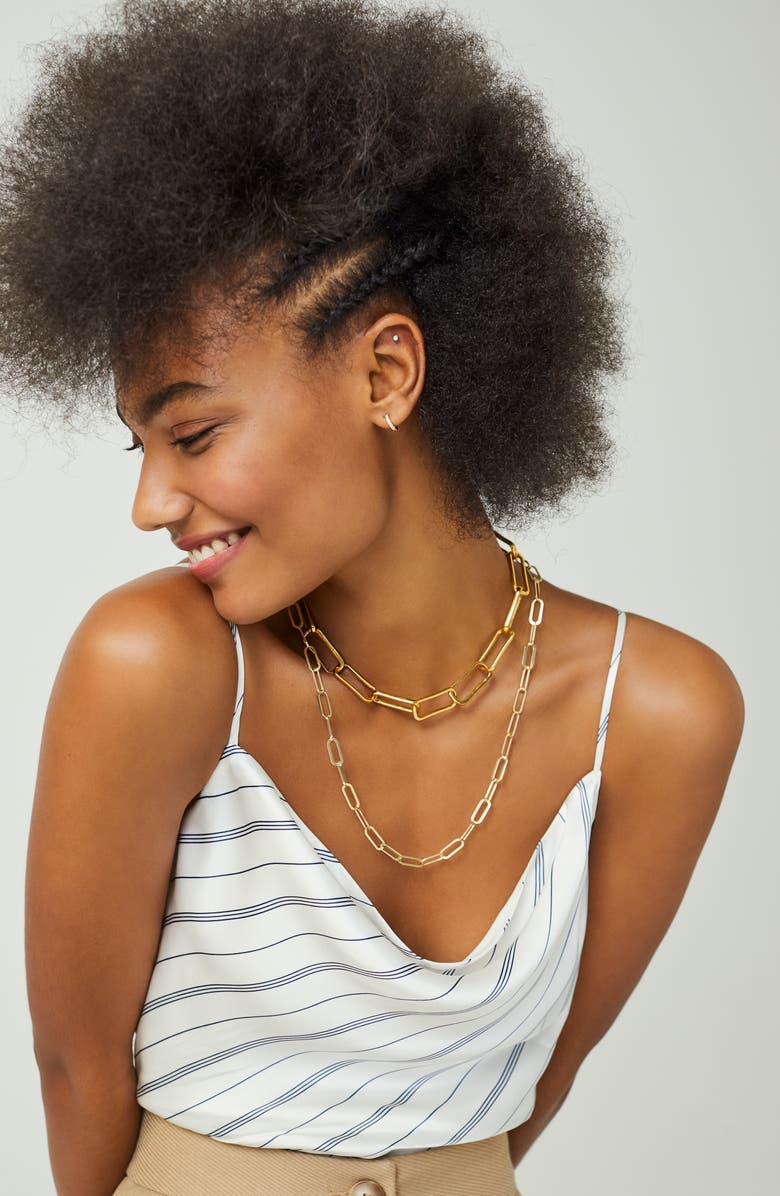 Monica Vinader Alta Capture Large Link Necklace, Alternate, color, 