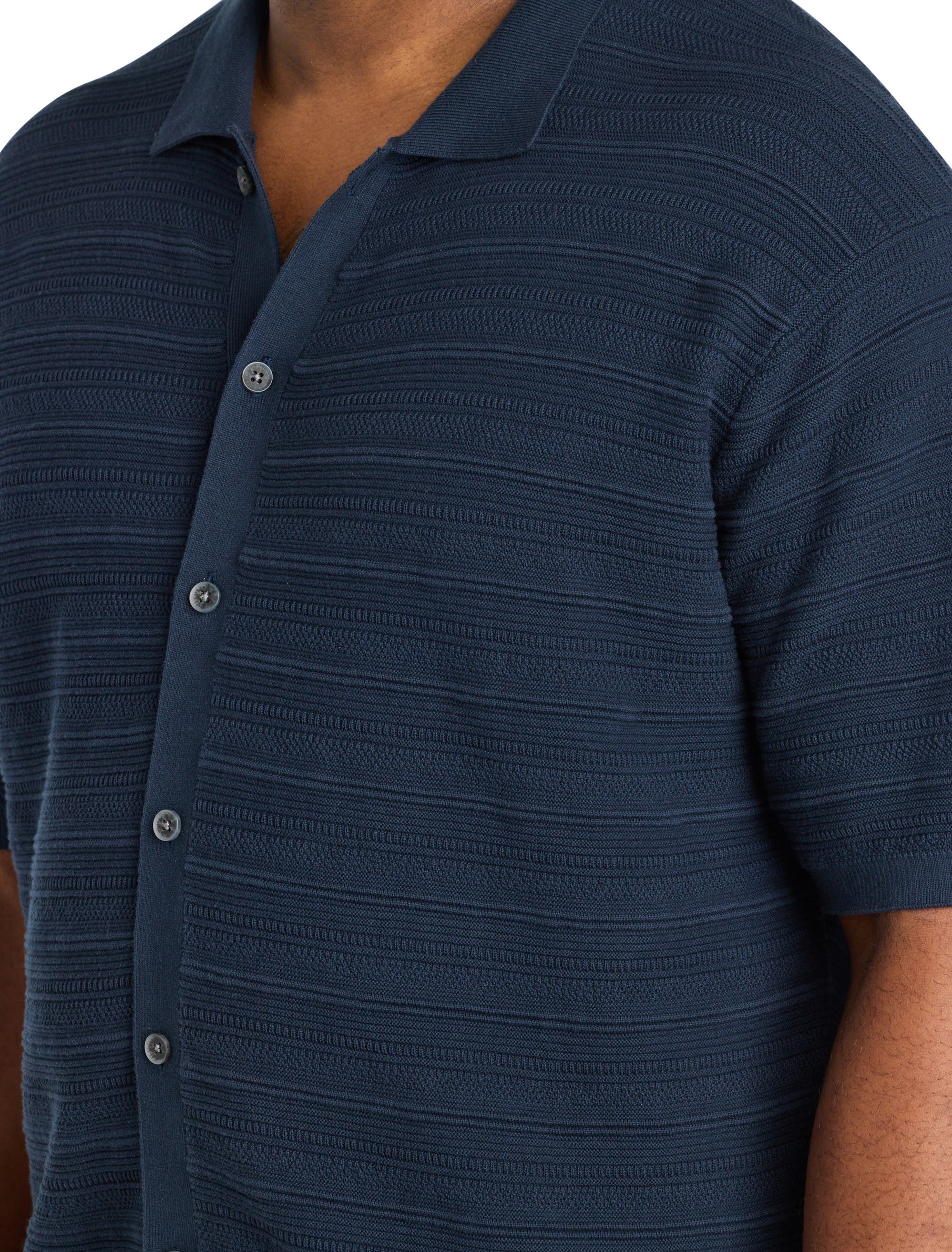 Big & Tall Short-Sleeve Polo Cardigan Sweater - image 4