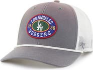 '47 Men's '47 Gray/White Los Angeles Dodgers Tide Sweep Rope Trucker Adjustable Hat