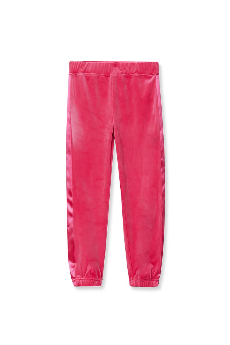 Girls Velour Sparkle Jogger Sweatpants, Main, color, Magenta