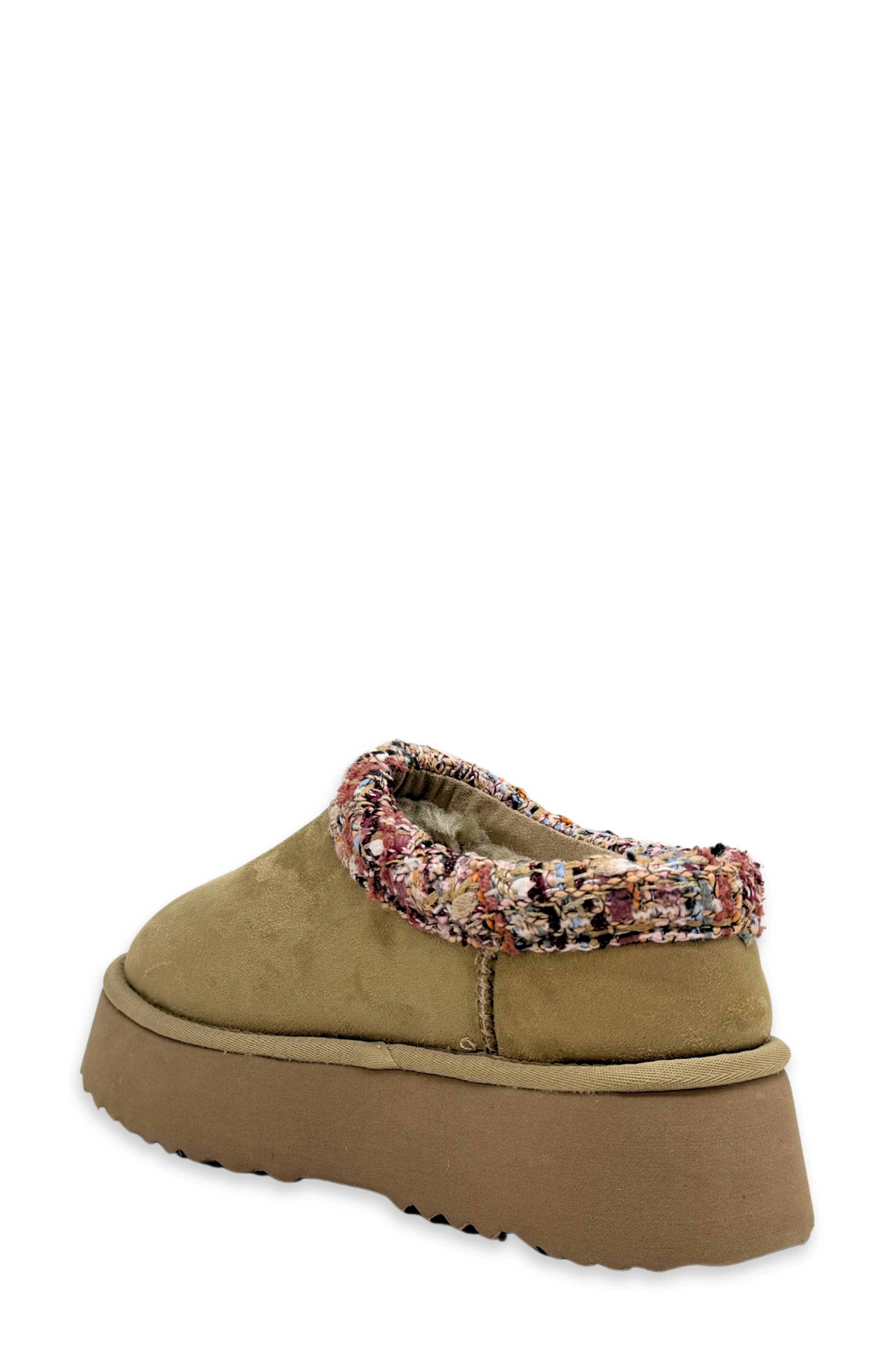 Tai Faux Suede Platform Mule, Alternate, color, TAUPE