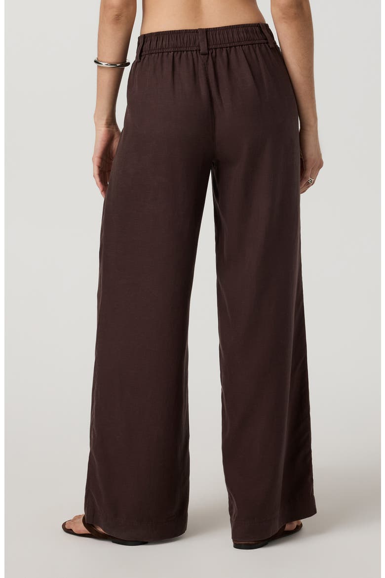 Trestles Wide Leg Twill Pants, Alternate, color, FRENCH ROAST