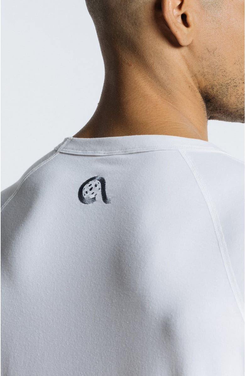 AVI Pickleball Short Sleeve, Alternate, color, White Lotus