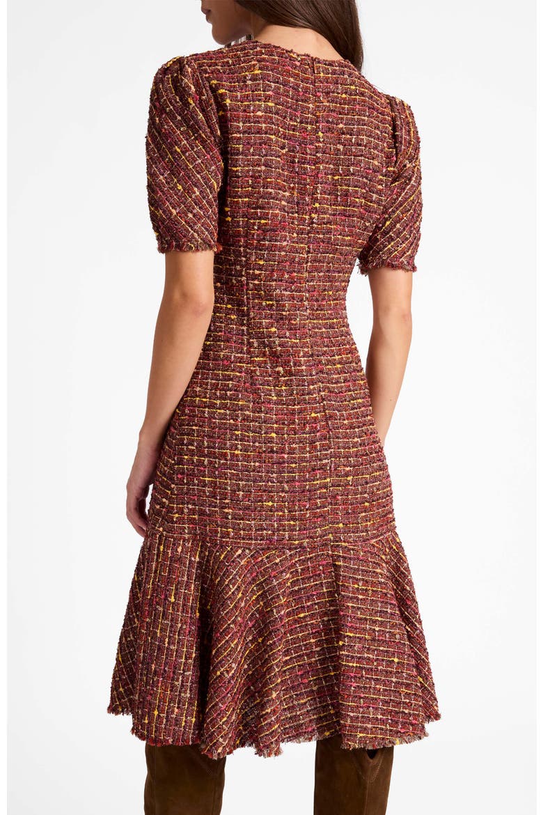 Dasia Sheath Tweed Dress, Alternate, color, AUBURN MULTI