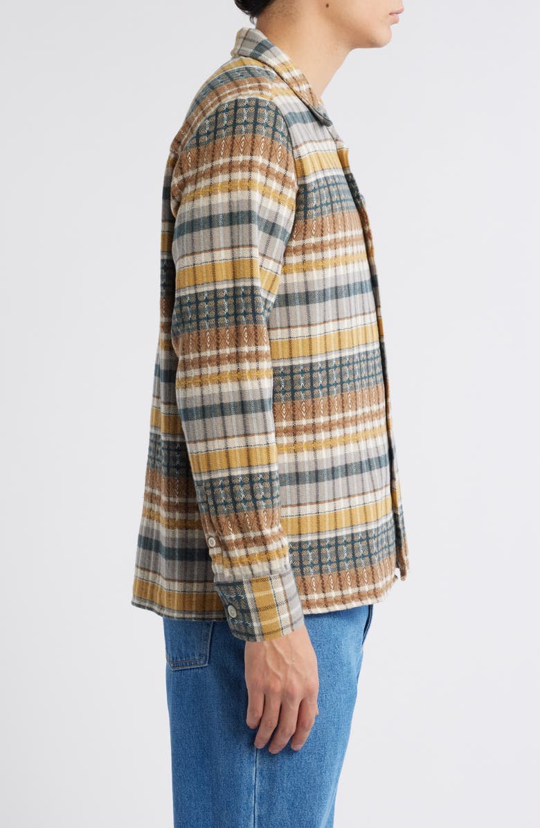 Percival Consign Ashdown Embroidered Flannel Button-Up Shirt, Alternate, color,