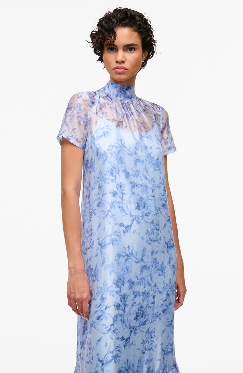 STAUD Floral Tie Back Gown, Alternate, color, 