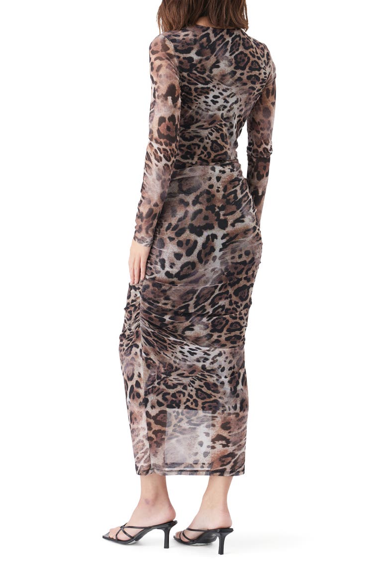 Savannah Mesh Dress, Alternate, color, Latte