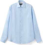 MANGO Slim Fit Linen Button-Up Shirt