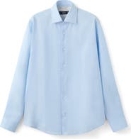 MANGO Slim Fit Linen Button-Up Shirt