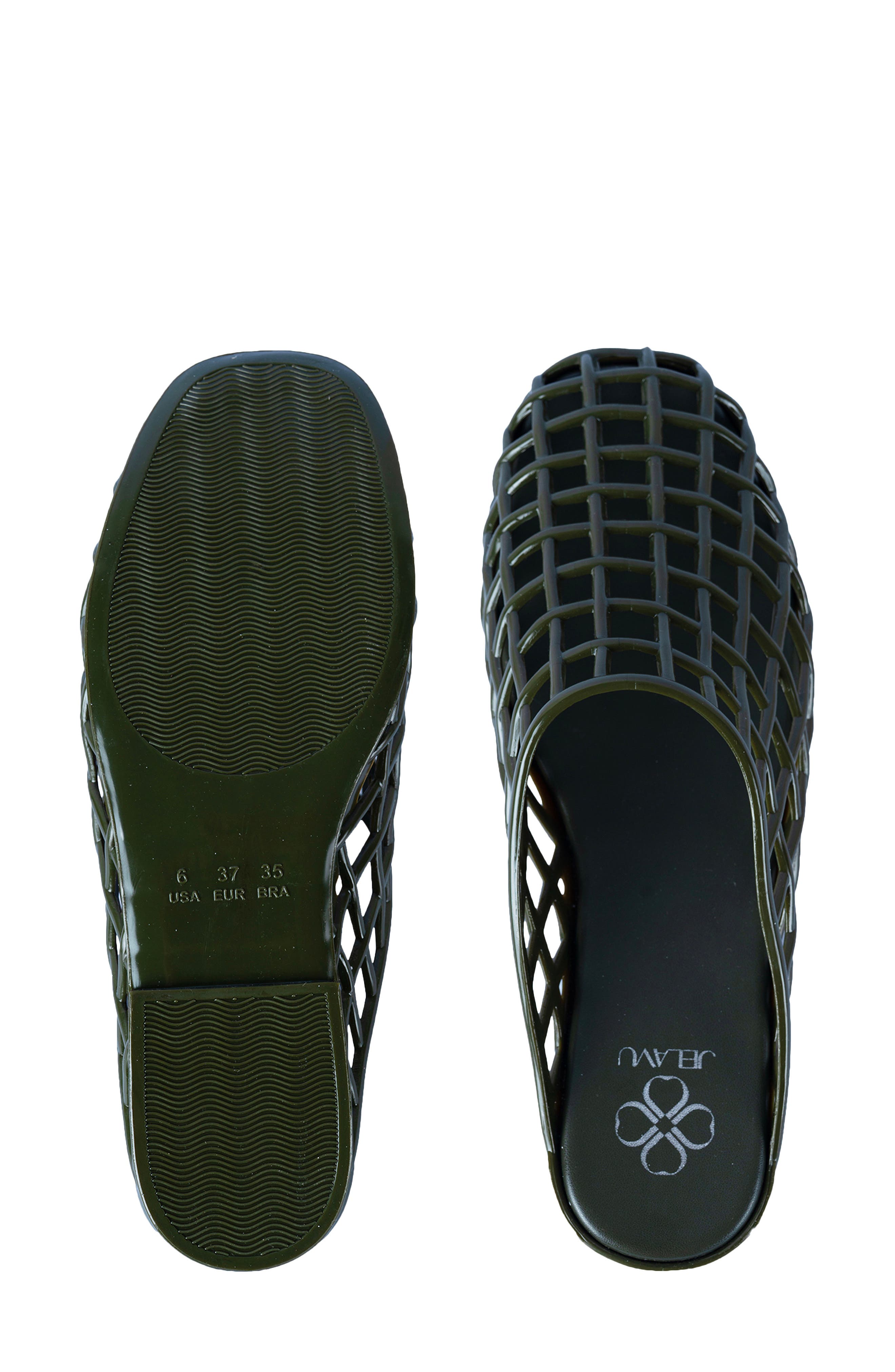 Glimmr Jelly Mule, Alternate, color, GREEN