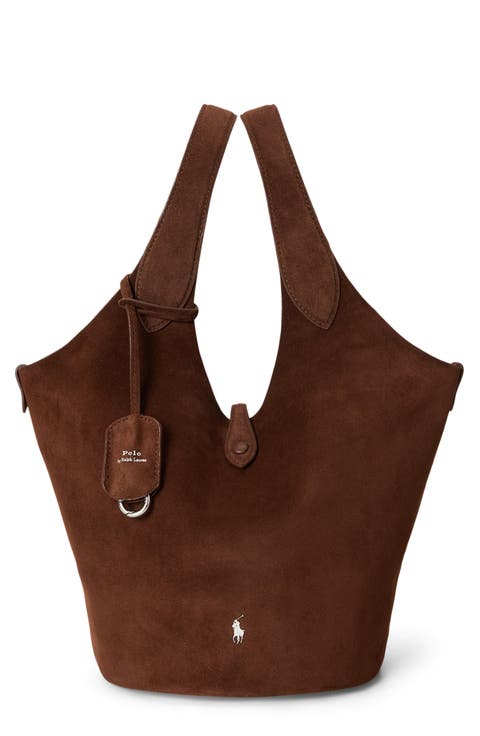 Medium Polo Play Suede Crossbody Tote
