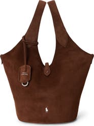 Polo Ralph Lauren Medium Polo Play Suede Crossbody Tote