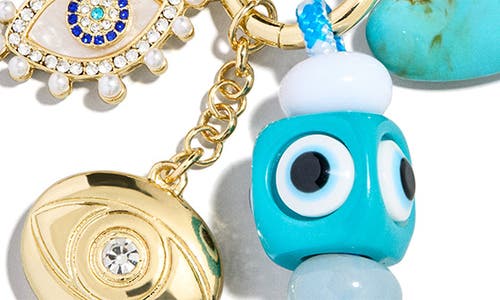 Baublebar Evil Eye Cluster Key Ring Bag Charm In Gold