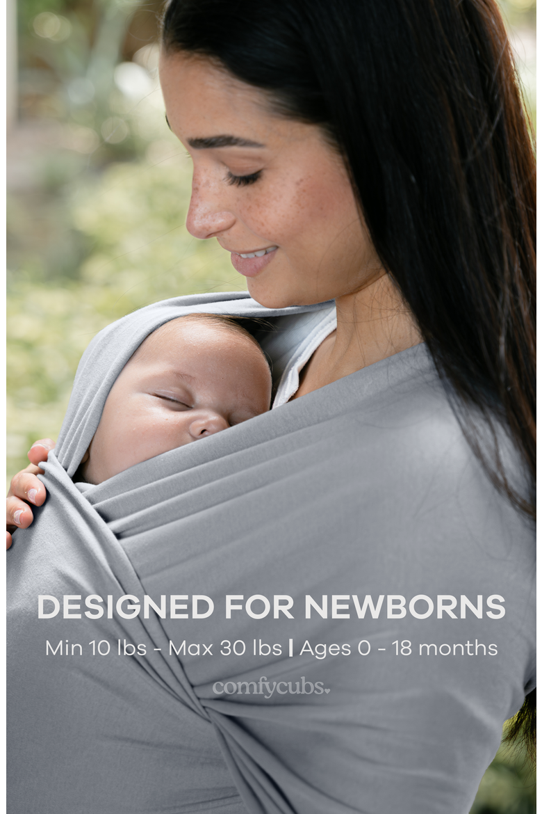Baby Wrap Carrier, Alternate, color, Slate Grey