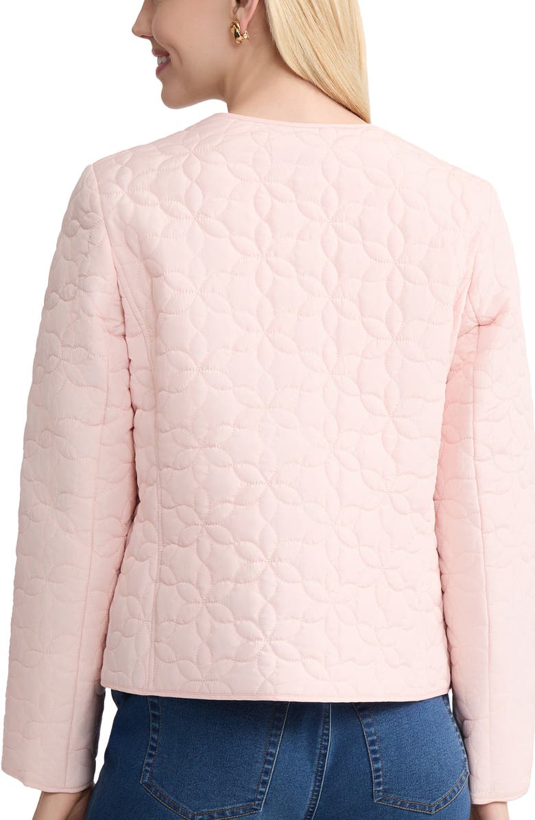 Jones New York Floral Quilted Snap Front Jacket, Alternate, color,