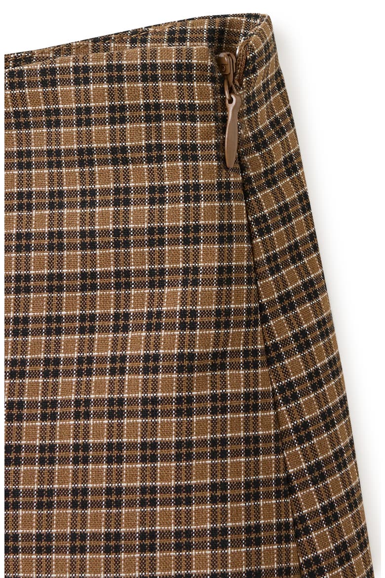 Check Miniskirt, Alternate, color, BROWN
