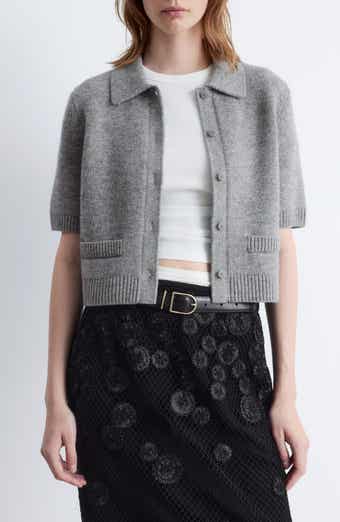 & Other Stories Short Sleeve Wool Blend Cardigan