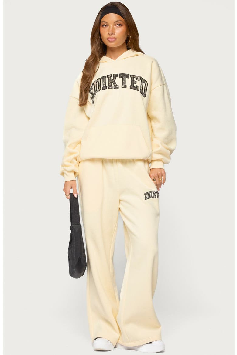 Crush Graphic Oversized Hoodie, Alternate, color, BUTTER