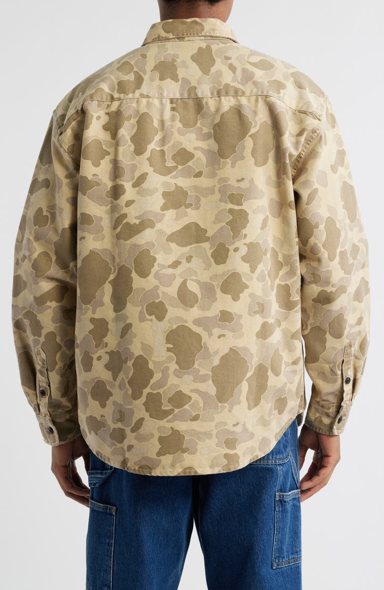 Carhartt Work In Progress Camo Duck Cotton Canvas Button-Up Shirt, Alternate, color, Camo Duck Desert Stone Washed