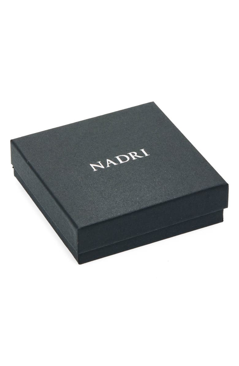 Nadri Shaky Cubic Zirconia Charm Double Row Necklace, Main, color,