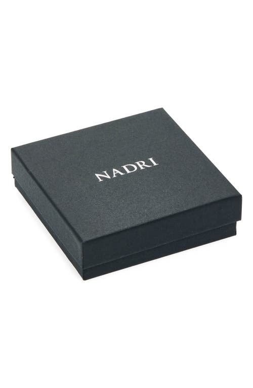 NADRI NADRI SHAKY CUBIC ZIRCONIA CHARM DOUBLE ROW NECKLACE 