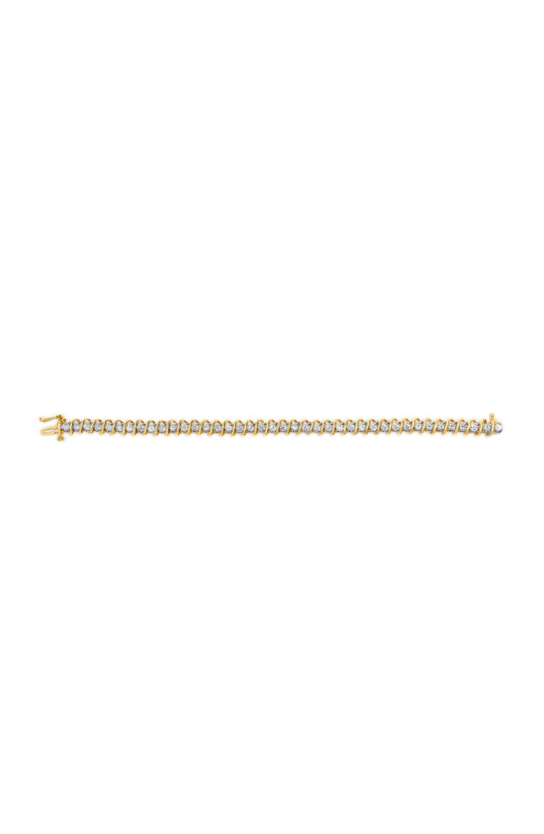 Haus of Brilliance 18K Yellow Gold 4.0 Cttw Diamond S-Link Inch Tennis Bracelet, Alternate, color, Yellow