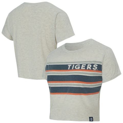 Women's Concepts Sport Cream Detroit Tigers Birch Cropped T-Shirt