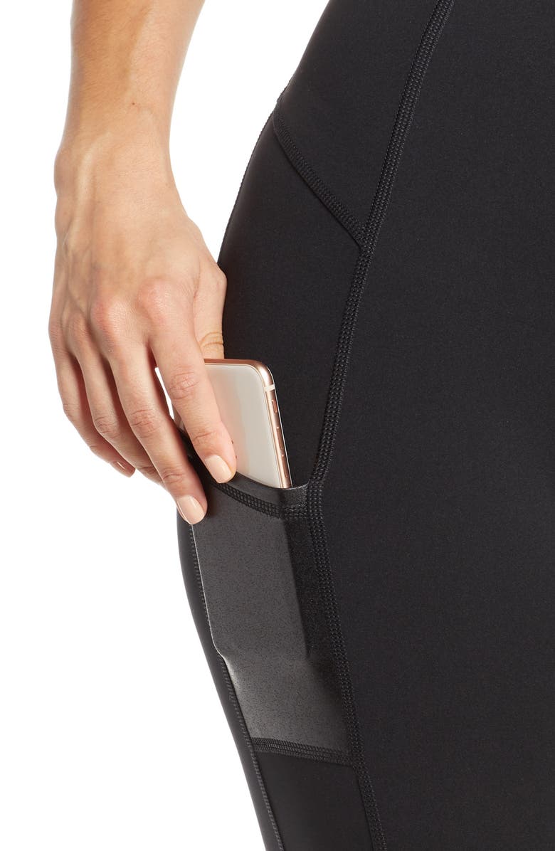 SPANX<sup>®</sup> Every.Wear Gloss Panel Pocket Active Leggings, Alternate, color,