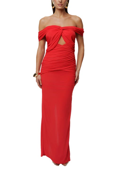 Alessandra Off Shoulder Maxi Dress