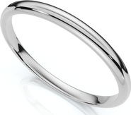 Bliss Diamond 2mm 14K Gold Comfort Fit Plain Wedding Band