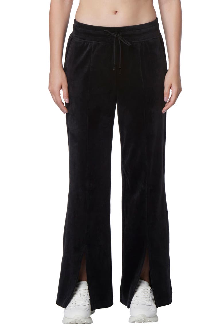Long Vented Pants, Main, color, BLACK