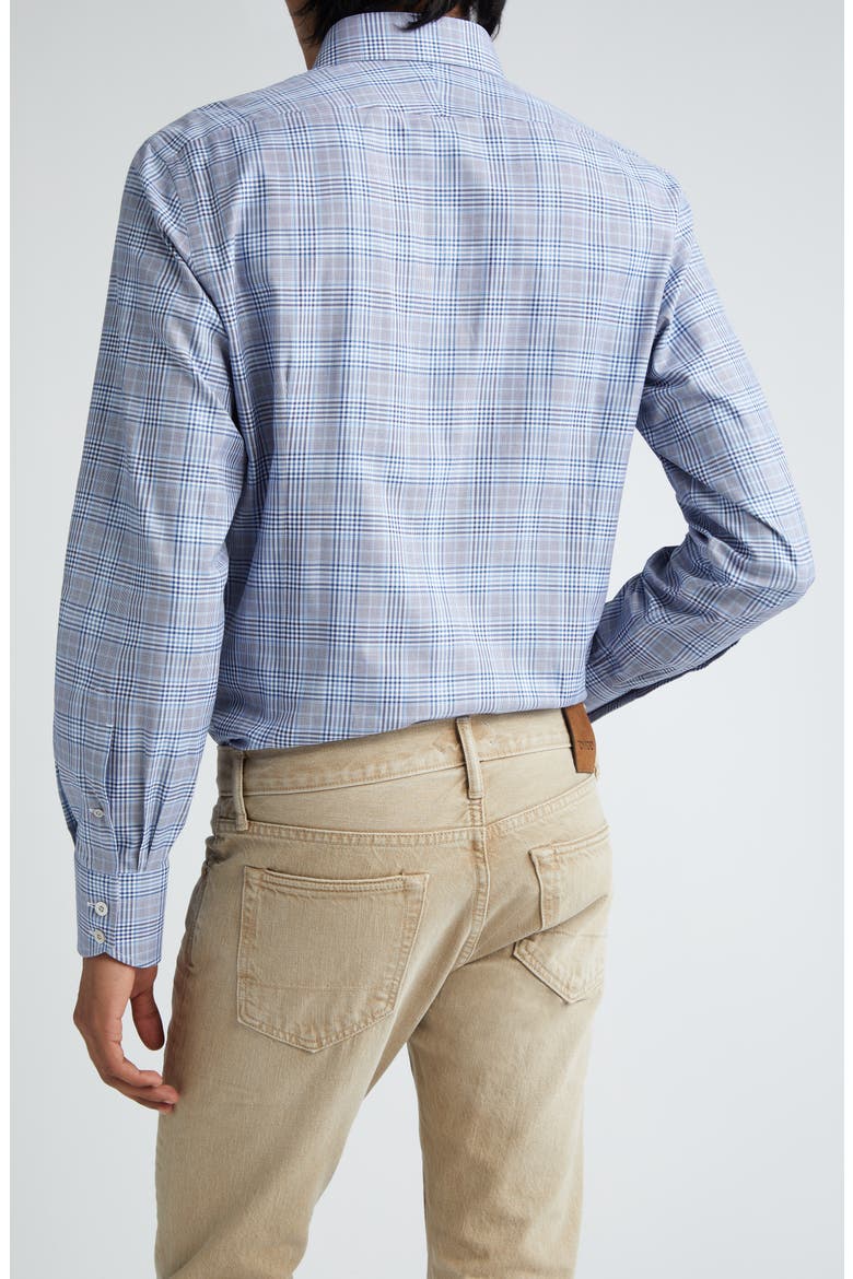 Slim Fit Plaid Button-Up Shirt, Alternate, color, MULTICOLOR BLUE