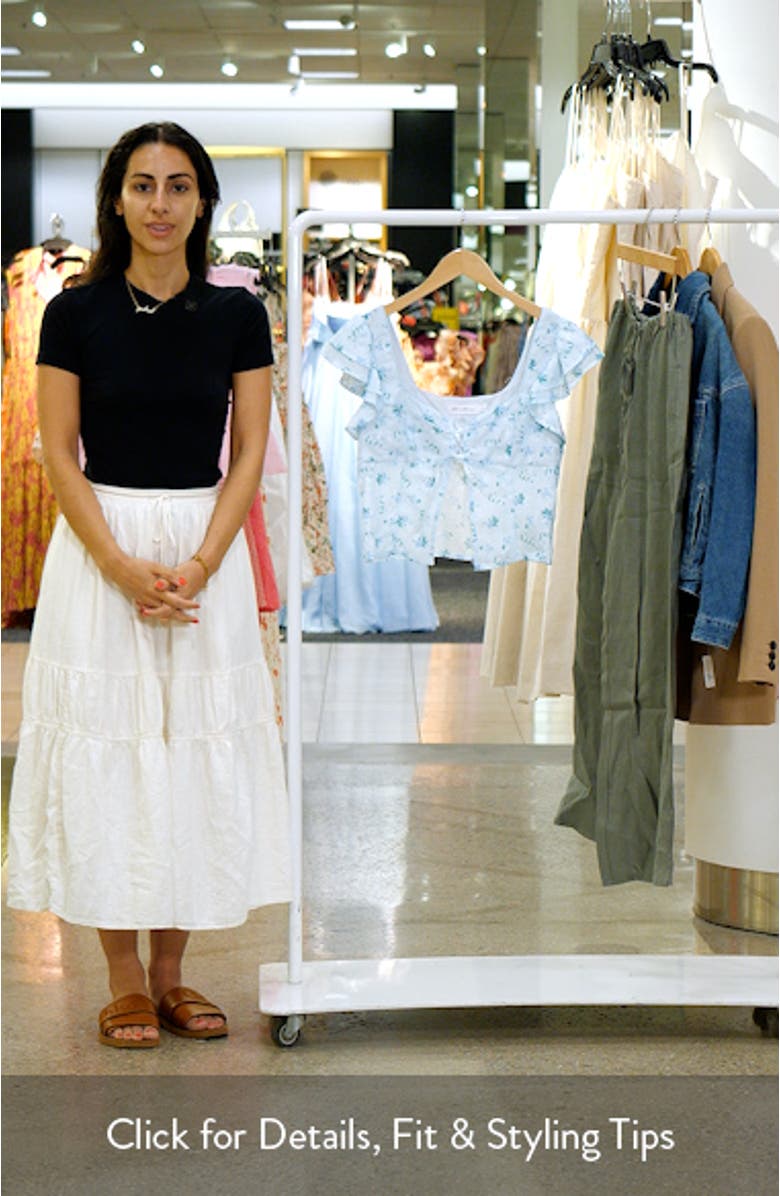 Flutter Sleeve Split Front Top, sales video thumbnail