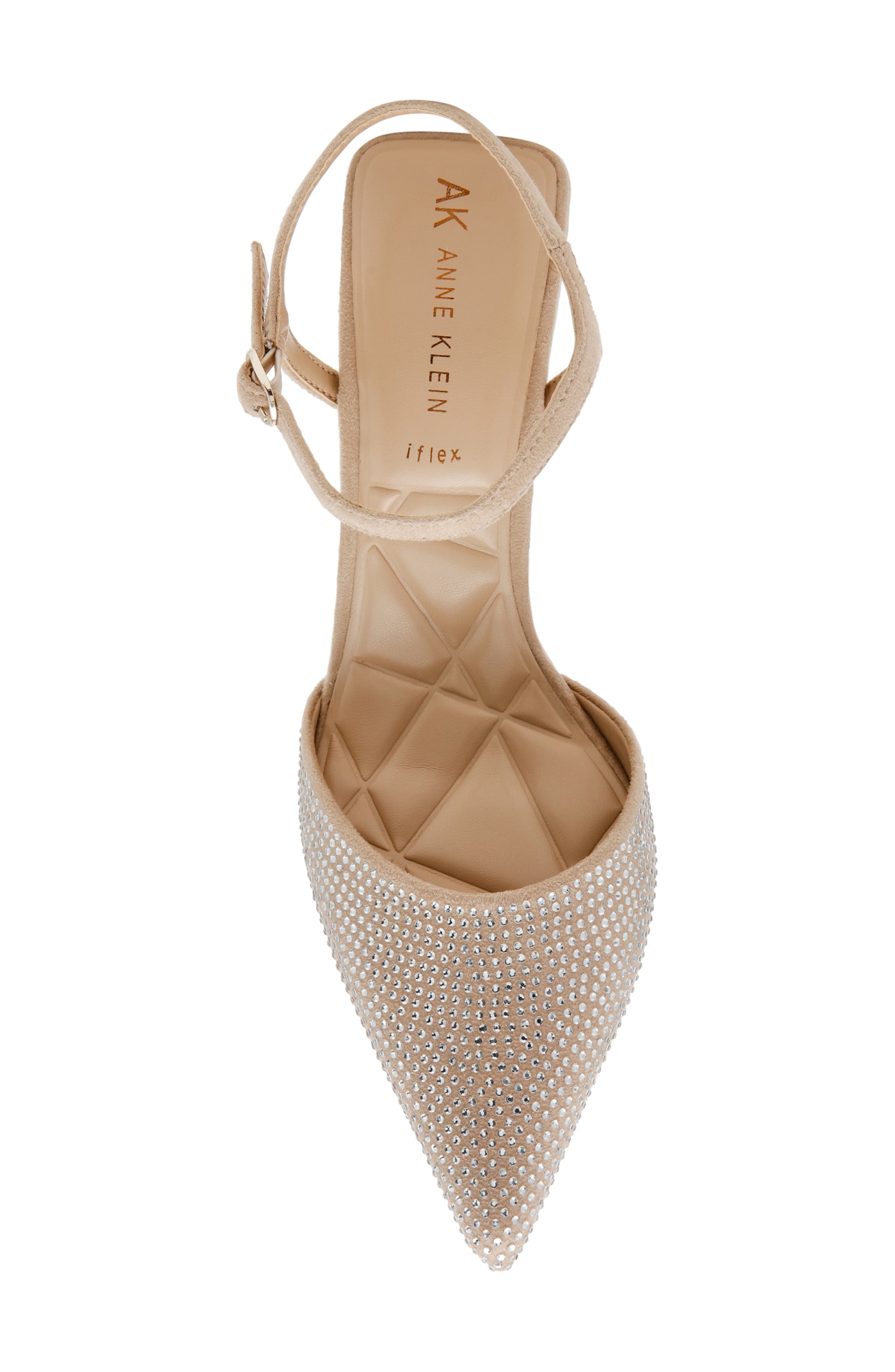 Anne Klein Ibara Ankle Strap Pump, Alternate, color, Natural