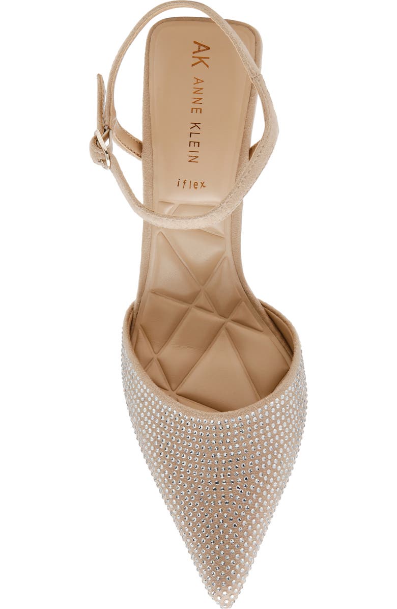 Anne Klein Ibara Ankle Strap Pump, Alternate, color, Natural