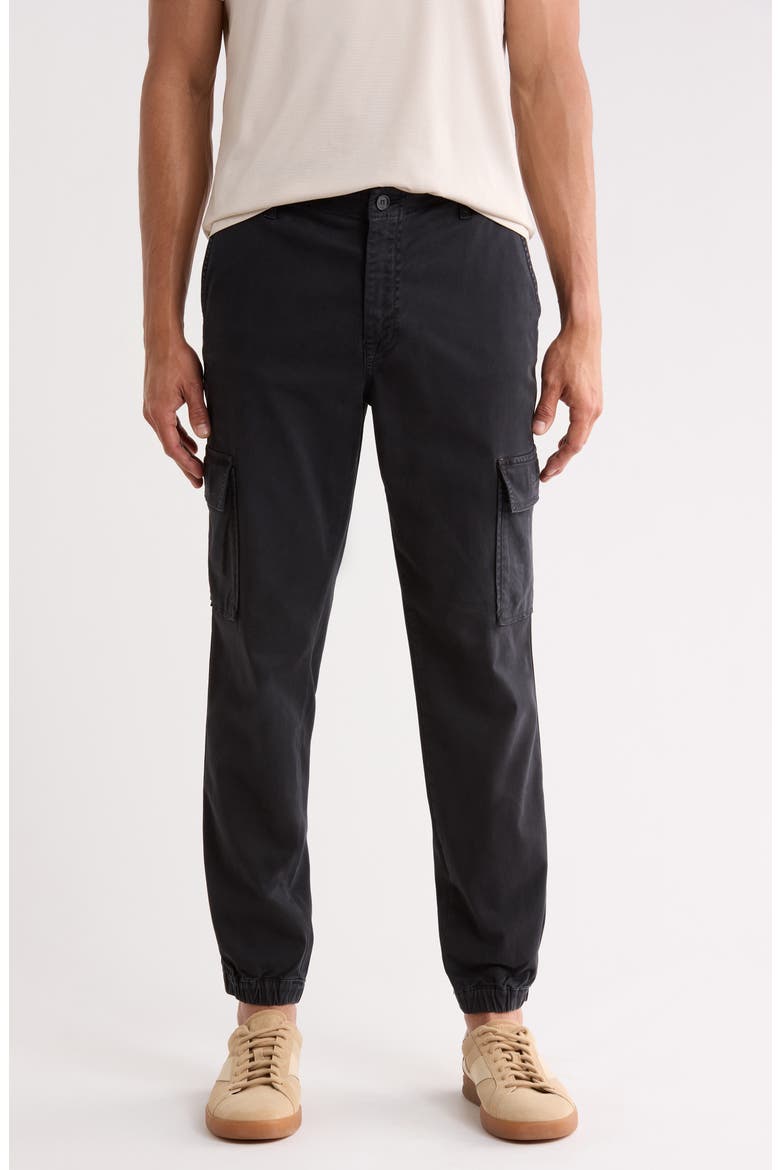 Tellis Slim Cargo Pants, Main, color, SULFUR PURE BLACK