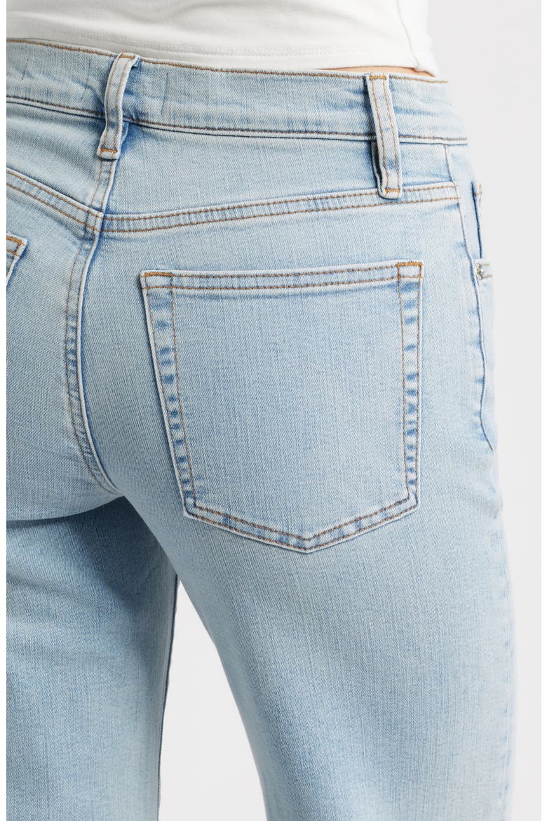 The Mellow Frayed Ankle Straight Leg Jeans, Alternate, color, TRIBUTE RAW FRAY