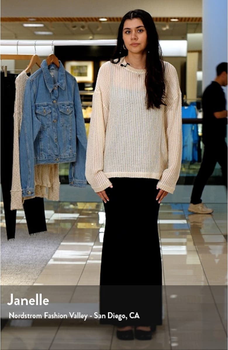 Open Stitch Metallic Pullover, sales video thumbnail