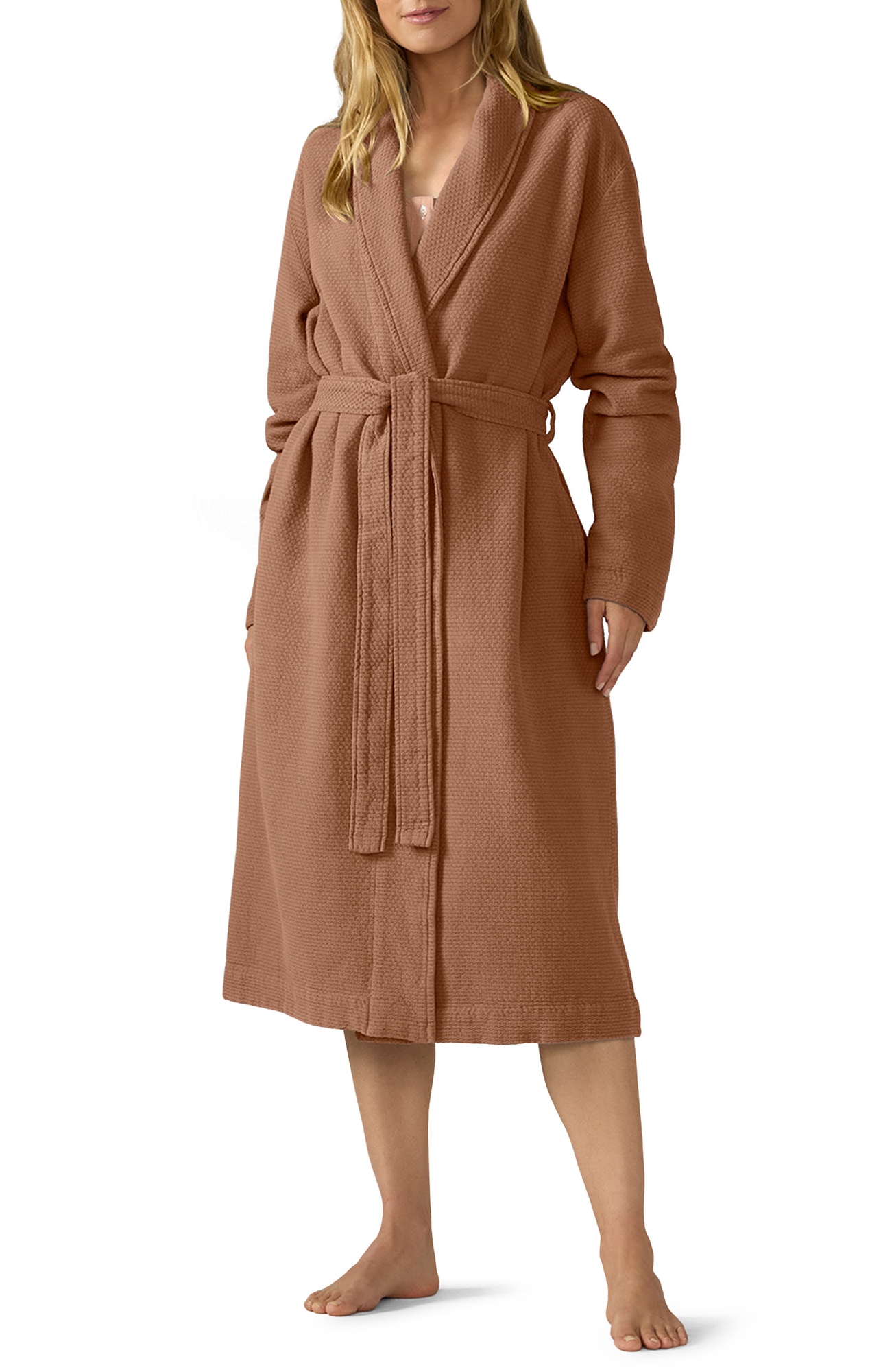 Coyuchi Adriatic Organic Cotton Robe - Ginger