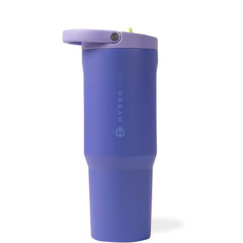 Sport Insulated Stainless Steel Water Bottle with Flip Straw and Swivel Handle for Gym & Outdoors